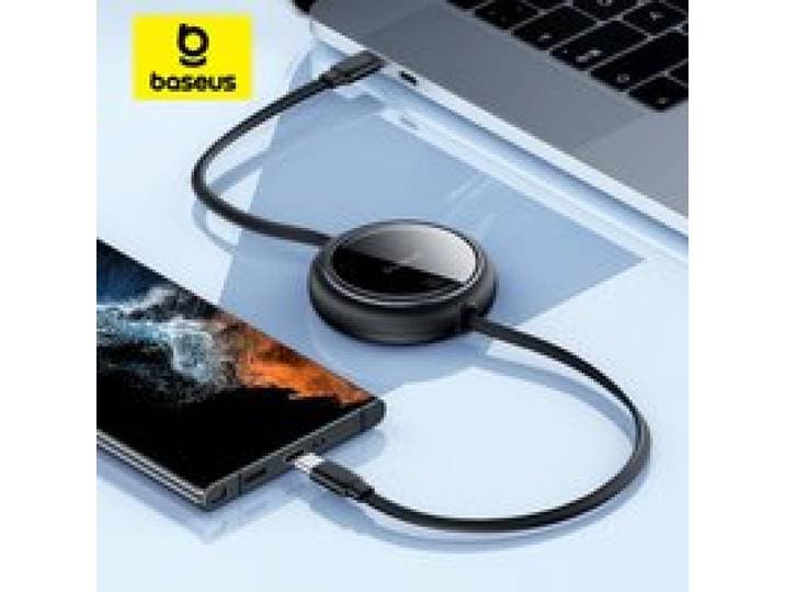 Baseus Intrekbare 100W USB C-kabel voor MacBook iPad Snelle opladerkabel voor iPhone 17 16 Plus Pro Max Type C voor Xiaomi Samsung