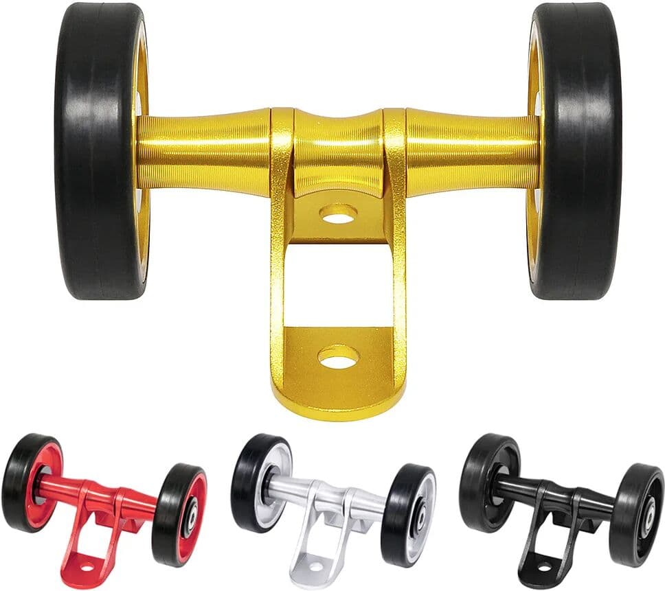NONE Folding Bike Rear Mudguard Easy Double Wheel 1 PCS 60MM Diameter Aluminum Alloy for Brompton Fender