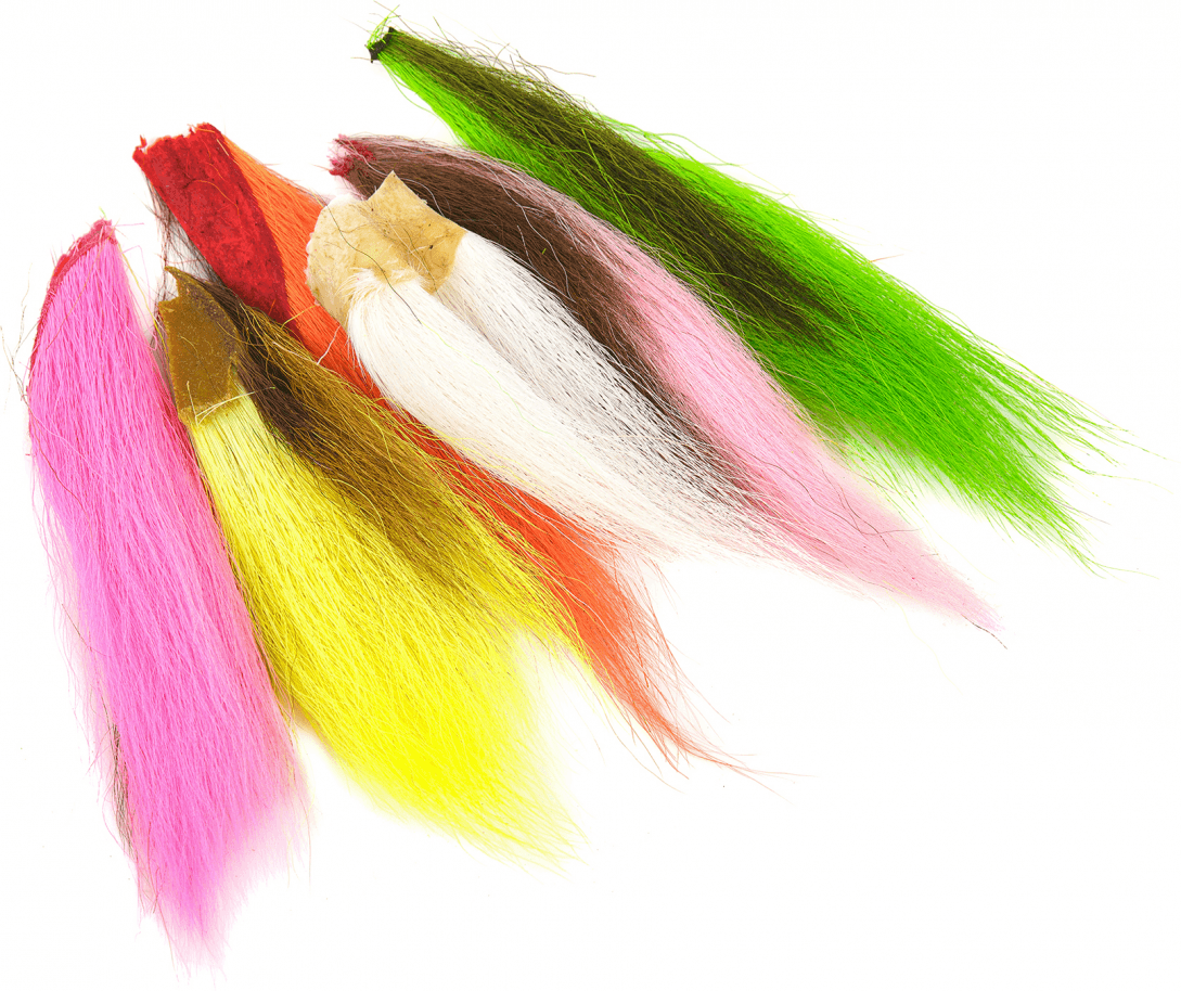 Fly-Dressing Bucktail Assortment 6 Flourescent Colors
