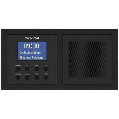 TechniSat DIGITRADIO UP 1 Steckdosenradio DAB+, UKW Bluetooth® Weckfunktion, Inkl. Lautsprecherbox Schwarz -