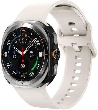 United Samsung Galaxy Watch Ultra Silicone Watch Band With Colorful Buckle Soft Sport Replacement Strap starlight