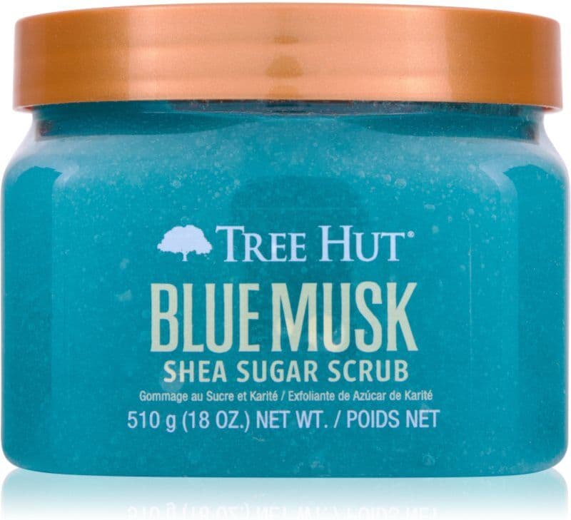 Tree Hut Shea Sugar Scrub Blue Musk απολέπιση ζάχαρης για το σώμα 510 γρ