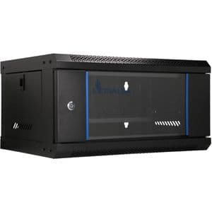 Extralink Netzwerkschrank Lite, EX.28778, 19 Zoll, Wandgehäuse, bis 25 kg, 530 x 278 x 400 mm, schwarz, 4 HE