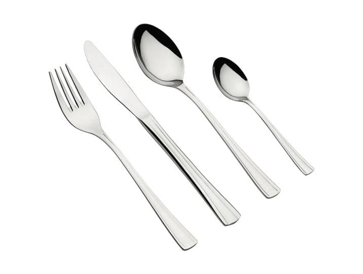 Mäser Besteckset, Silberfarben, Metall, 24-teilig, lebensmittelecht, Besteck, Besteck-Sets