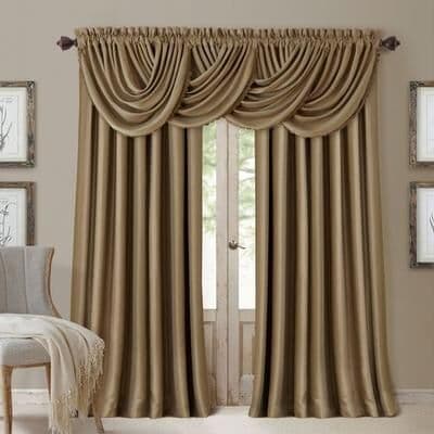 Threadmade Home Llc Solstice Curtain Panel, 52 x 108, Chocolate