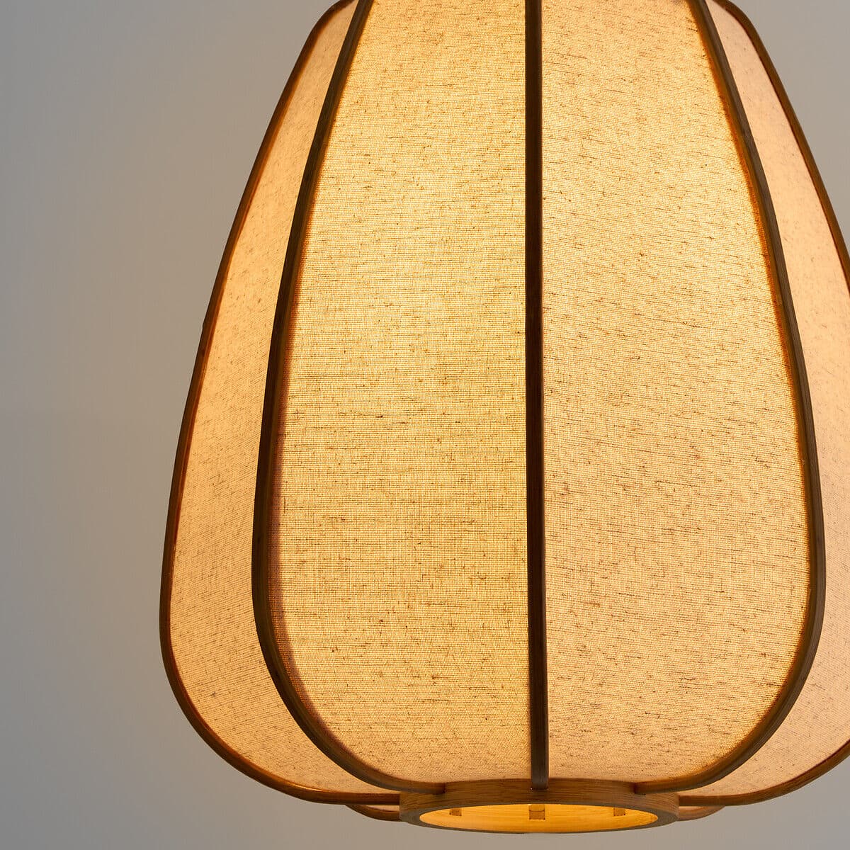 LA REDOUTE INTERIEURS Suspension, en lin et bambou, diamètre 32 cm, ANARA