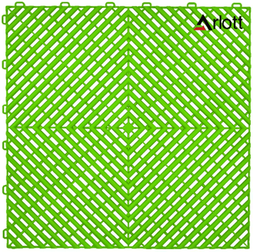 Inspire Picks 40by40 Interlocking Garage Floor Tiles Modular Drainage Car Wash Flooring light Green 1pc