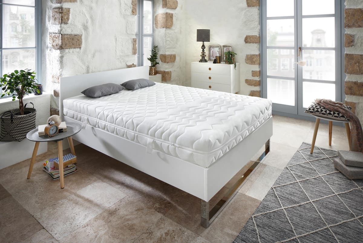 Komfortschaummatratze FAN "ProVita Flex 21 S ECO, Matratze in 90x200 cm, 140x200", weiss (weiß), B:80cm H:21cm L:200cm, Bezug: 100% Polyester, Matratzen, Komfortschaummatratze, Matratze in 3 Härtegraden und diversen Grössen erhältlich weiß H2 (0 kg - 80 k