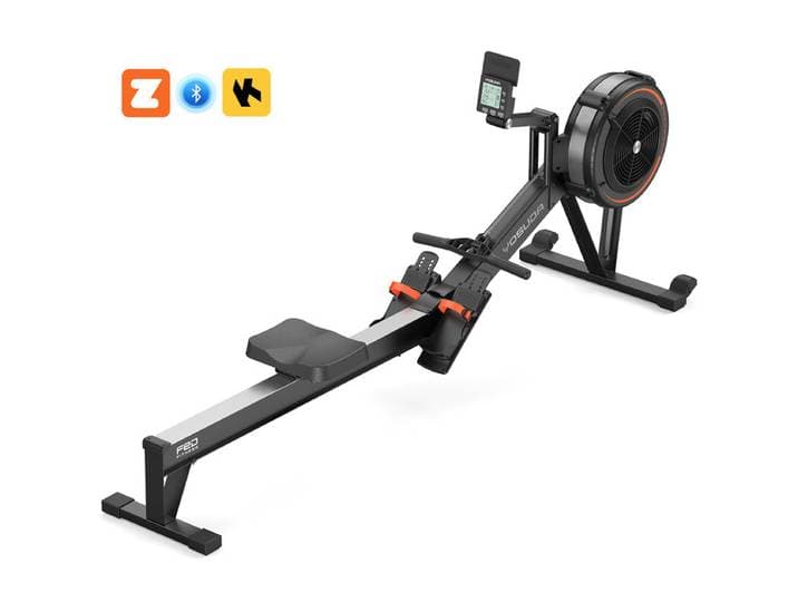 YOSUDA R2 Airrower voor Thuis, Geteste Kwaliteit (Test Gel), Opvouwbaar, Luchtwrijving, Zelfbediend Display, 10 Weerstandsniveaus, Aluminium Band voor Lange Mensen, Bluetooth &amp; App