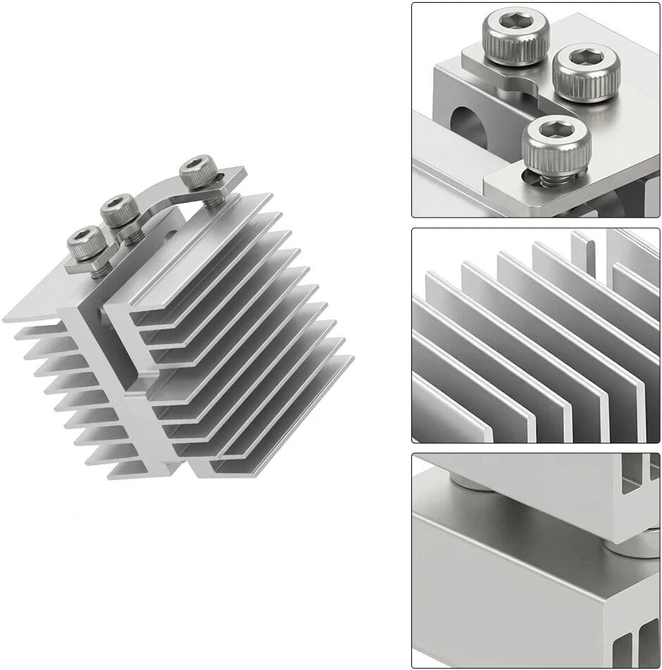 toaiot For Flashforg AD5X  Heating Sink All-metal Cooler And Aluminum Block Heating Sink For AD5X 3D Printer  Accessories