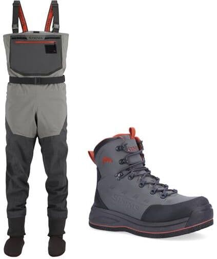 Simms Freestone Waders Sæt, Filt Støvle 42