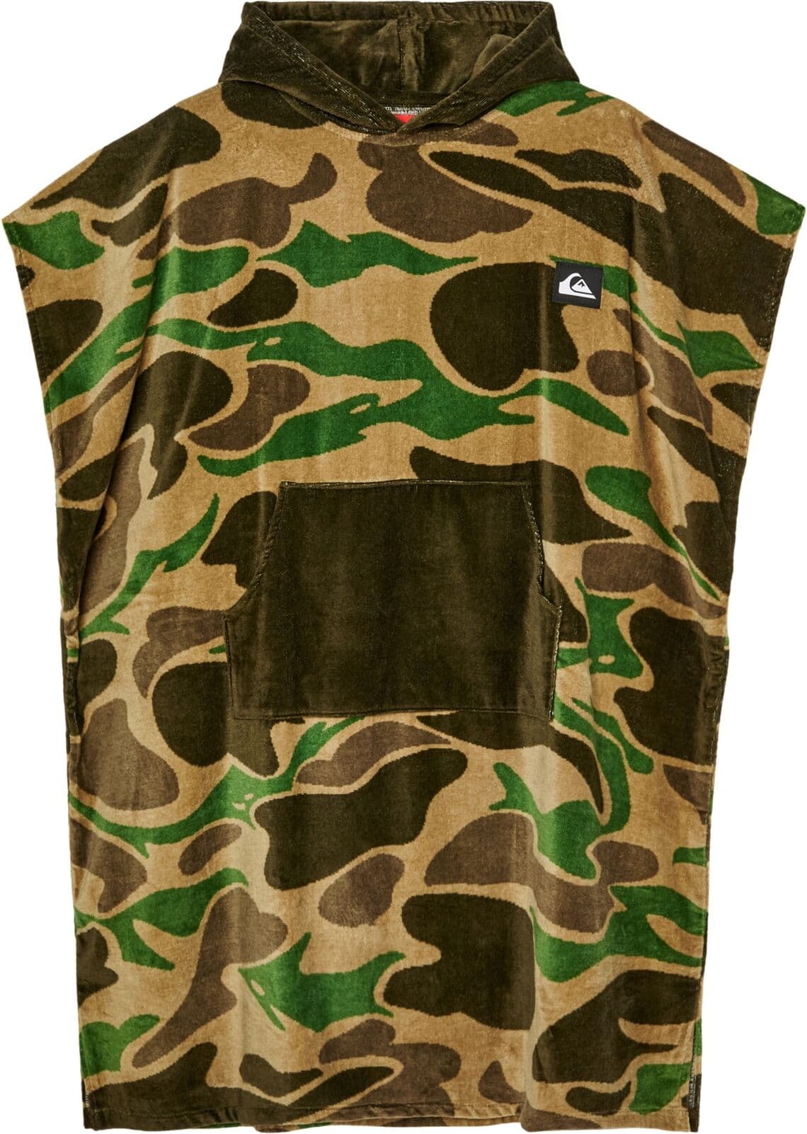 Quiksilver Poncho-toalla para surf de hombre Hoody Towel .  (Única) Verde oscuro