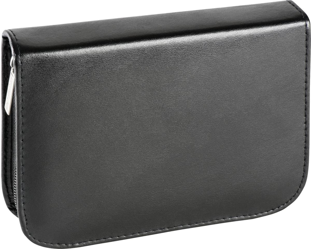 Federtasche BRUNNEN, Kinder, schwarz, Leder, Schreibgeräteetuis Federtasche schwarz Einheitsgröße