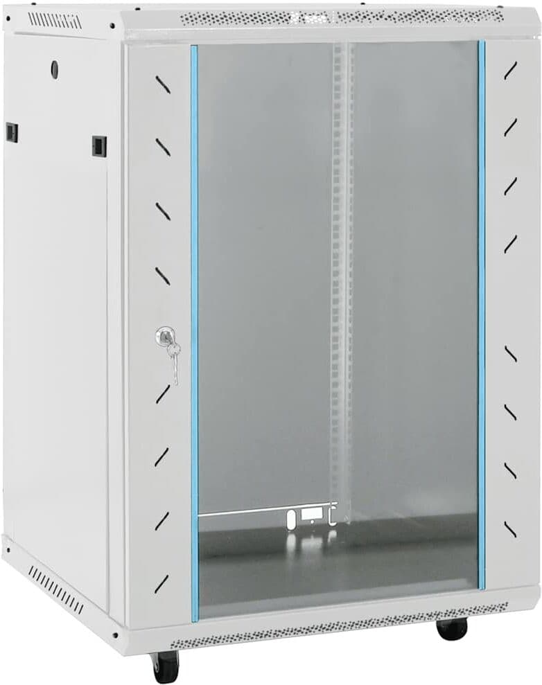 vidaXL Coffret de réseau avec pieds pivotants 15U 19" IP20 60x45x86 cm