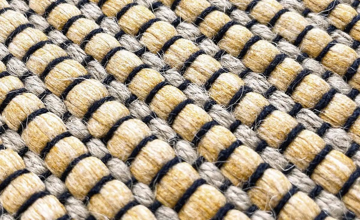 URBANARA Webteppich  Femilo ¦ gelb ¦ Synthetische Fasern,Jute ¦ Maße (cm): B: 70