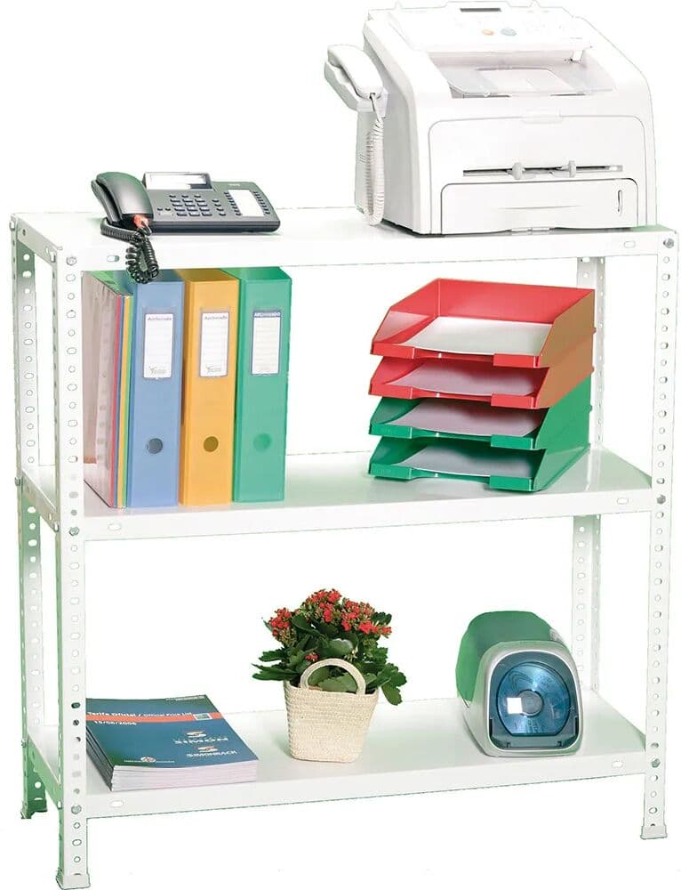 Simon Rack Estantería Metálica Advantage Mini 3/400 1000 1000x800x400 Mm White One Size