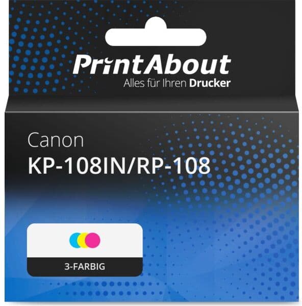 PrintAbout Druckerpatrone kompatibel mit Canon KP-108IN/RP-108 - 3-farbig - Normale Kapazität