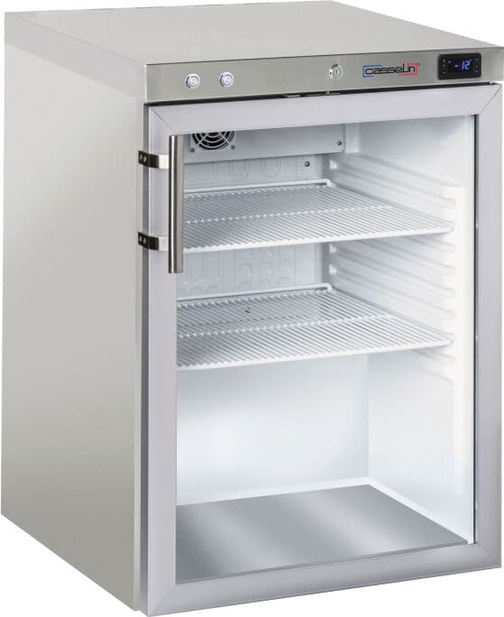 Casselin Armadio Negativo Vetro 140 l Acciaio inox