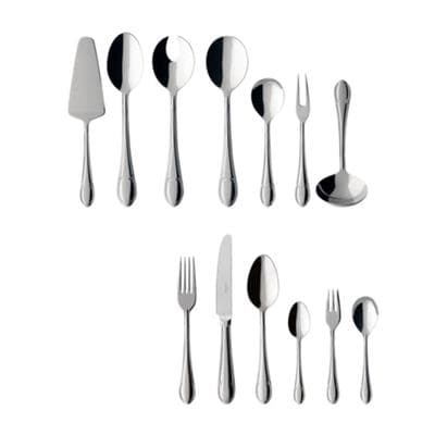 Besteck-Set VILLEROY & BOCH "Tafelbesteck Mademoiselle 68er Set silber", silber, Essbesteck-Sets