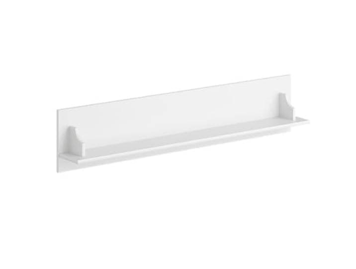 Lomadox Wohnzimmer Wandboard Wandregal Regal, Massivholz in weiß