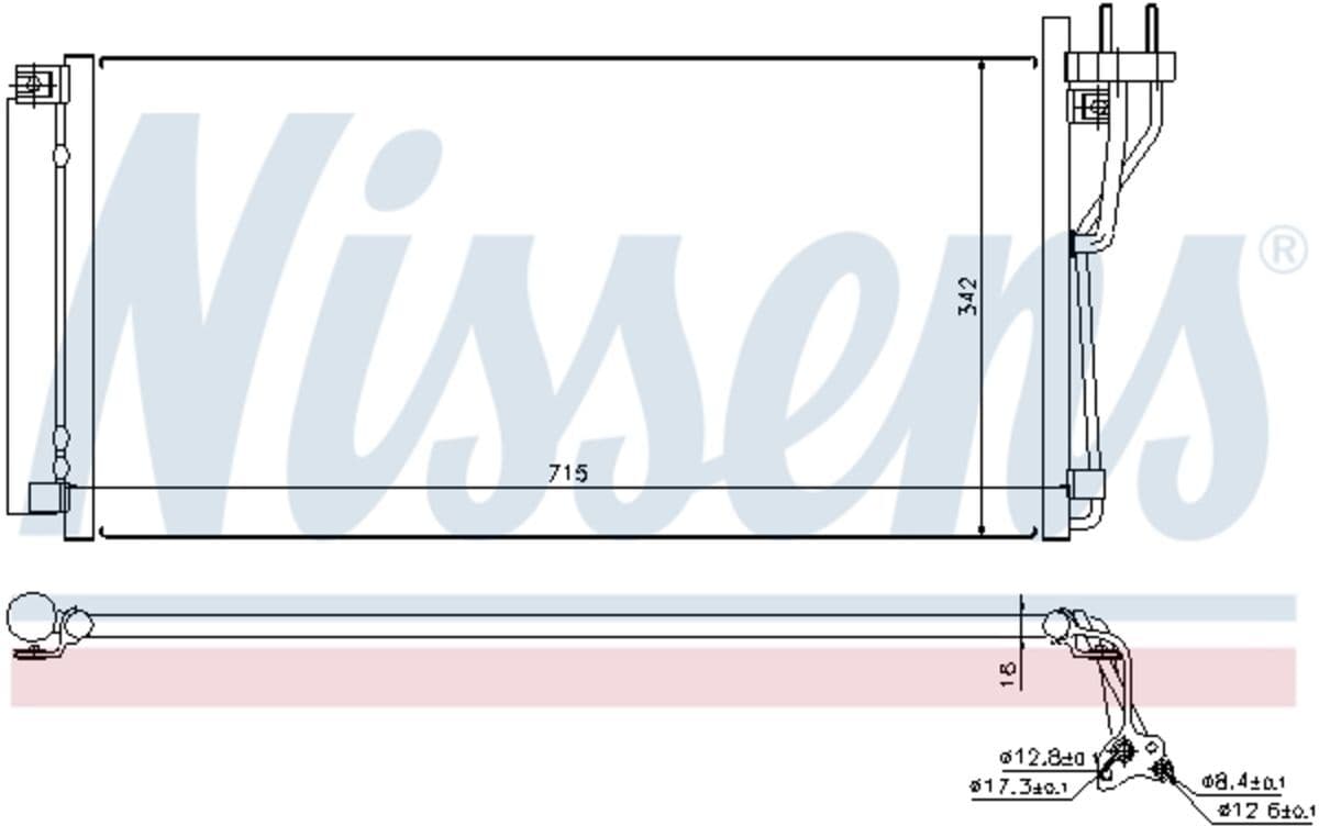 Nissens Condensatore, impianto di climatizzazione 94804