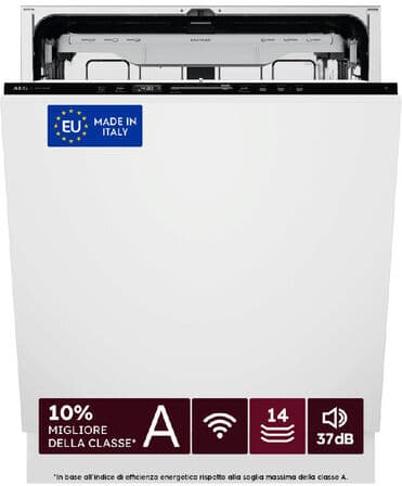 AEG Lavastoviglie Incasso 60 Cm - Int. Totale 14 Coperti Classe A-10% 37 Dba MADE IN ITALY GI8220X2TN