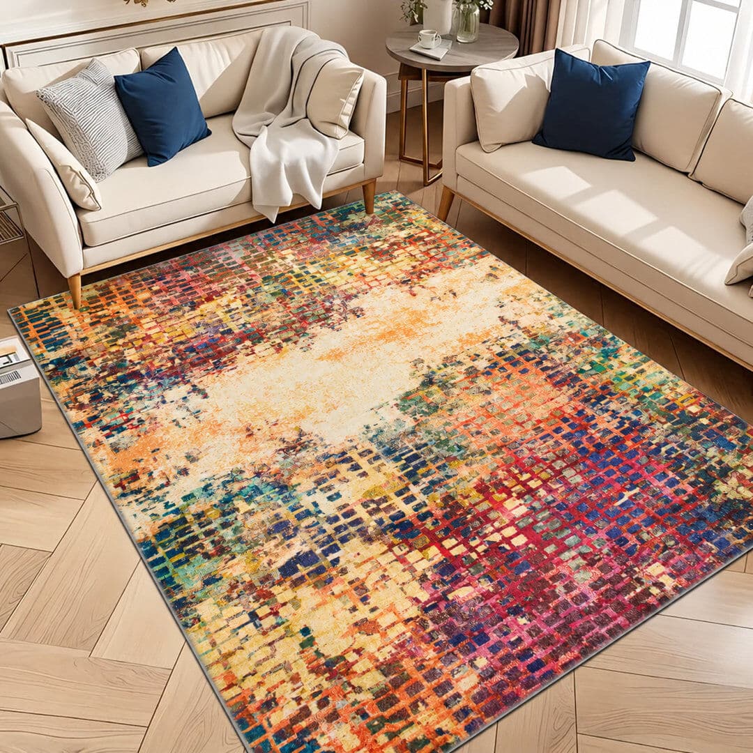 Aspire Homeware Multicolor Abstract Area Rug VIBRANT Rectangle 160 x 230 cm