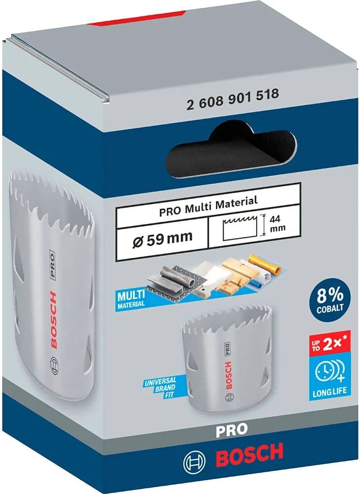 Bosch Sierra De Corona Para Madera Pro Multi-material 59 Mm Grey One Size