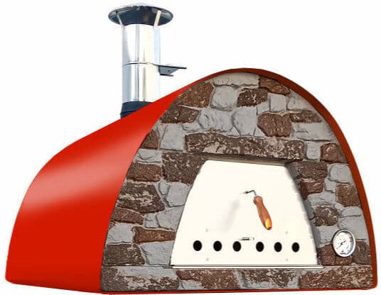 My-Barbecue Forno a Lenha Maximus - 100 cm / Vermelho / Pedra