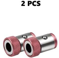 Inspired Finds Universal Magnetic Ring For Screwdriver Bits Anti Corrosion Strong Magnetizer Drill Bit Attachment 2pcs Red