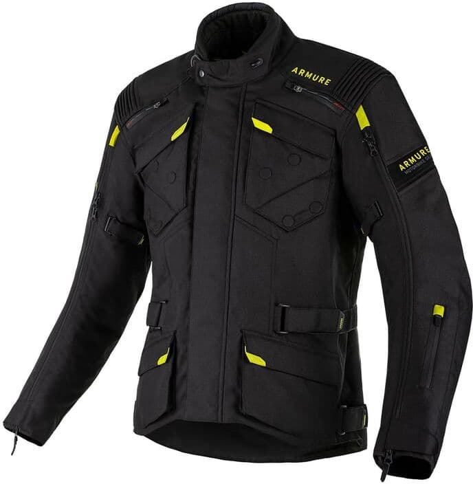 ARMURE - Giacca Aren Waterproof Nero / Giallo Fluo Nero,Giallo,Alta visibilità L