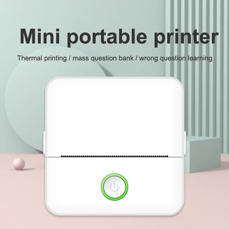 RongFast X6 Mini HD Portable Label Thermal Printer Endurance Bluetooth Printer for Student Error Title Note Wrong Pocket Inkless Printing