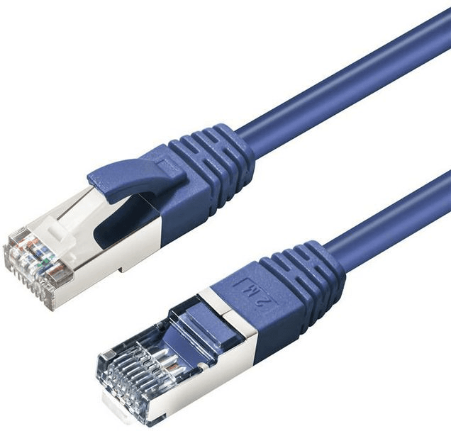 MicroConnect Cat6a S/ftp Nettverkskabel 1,5m, Blå, 1 Stykk, Sen-W125878091 Blå