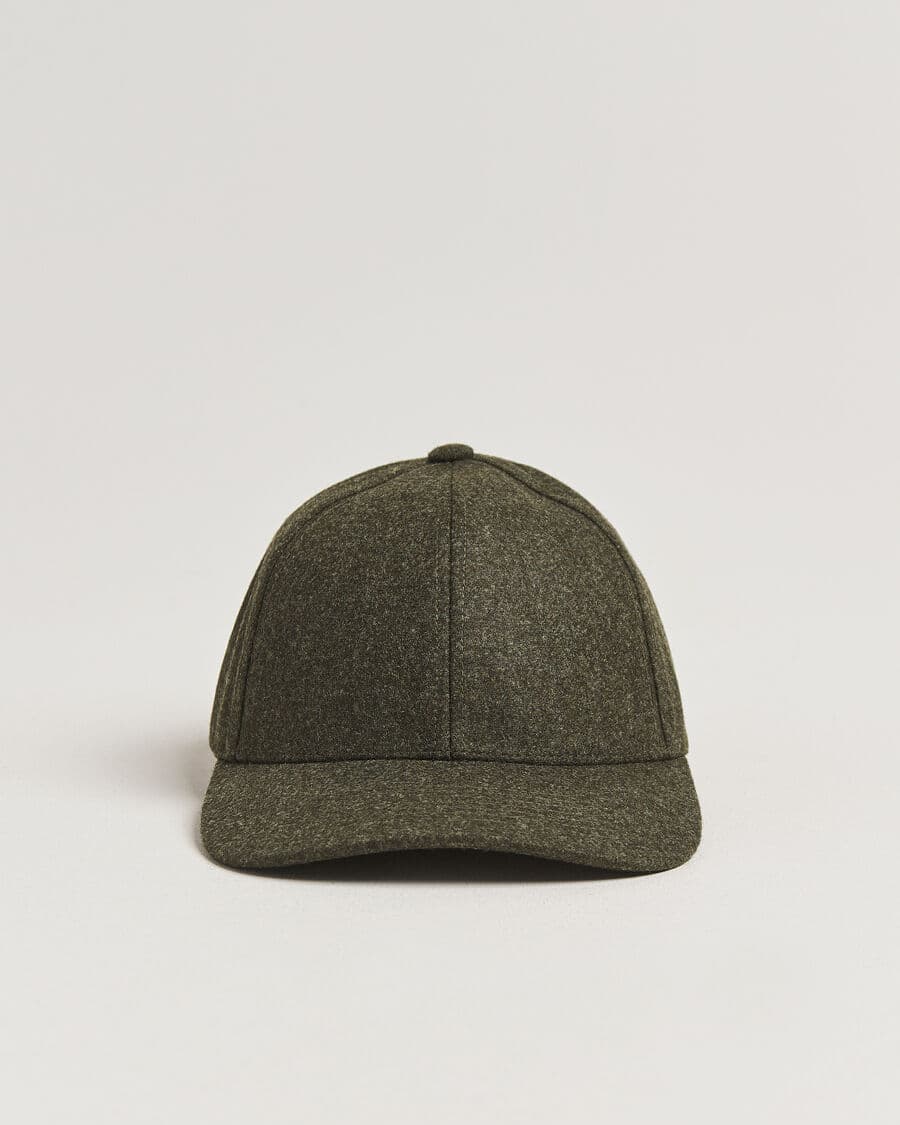 Varsity Headwear Merino Wool Baseball Cap Forest Green men M Grøn