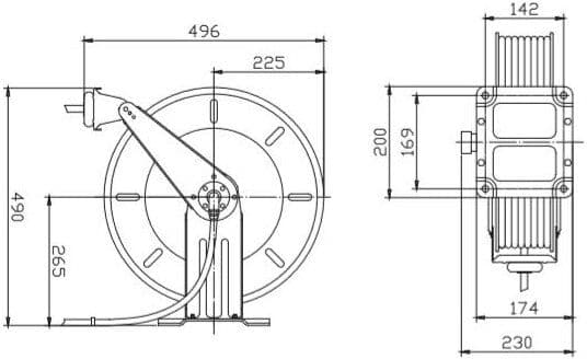 Flowconcept Automatisk Slangeopruller 15 M 20 Bar