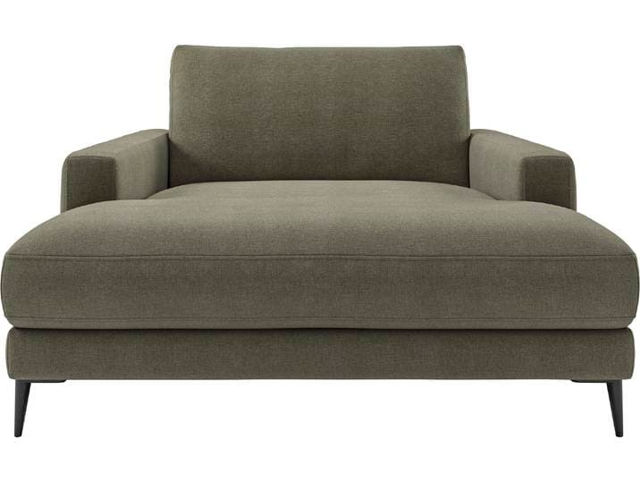 Chaiselongue HOME AFFAIRE Downtown Loungemöbel zum Relaxen, B/T/H: 132/170/84 cm , grün (oliv), B:132cm H:84cm T:170cm, 100% Polyester, Sofas, Chaiselongue, auch in Bouclé, Cord und Easy care - leicht mir Wasser zu reinigen