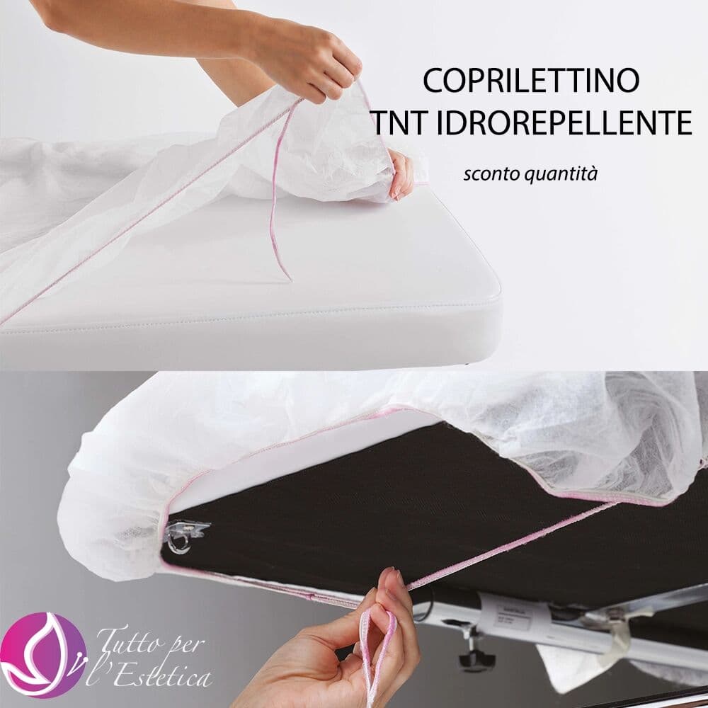 Xanitalia Coprilettino Universale Monouso in TNT con Elastico e Laccetti – Idrorepellente Water-Repellent 10