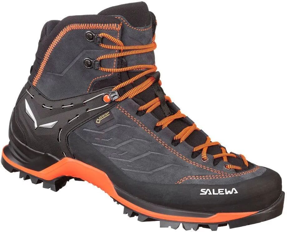 Salewa Botas De Alpinismo Mountain Trainer Mid Gore-tex® Asphalt / Fluo Orange EU 47