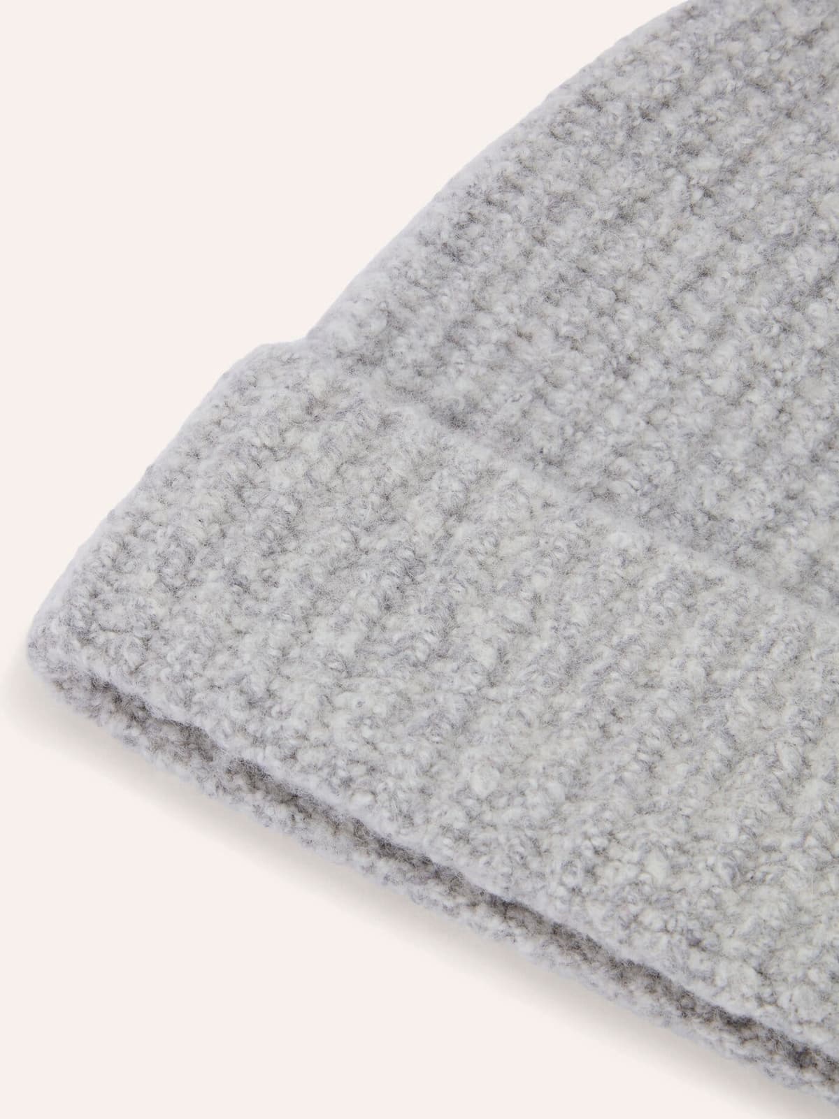 Walbusch Boucle Wollmütze, , Farbe Grau, 01, wärmende Merinowolle edles Bouclé-Garn Herren