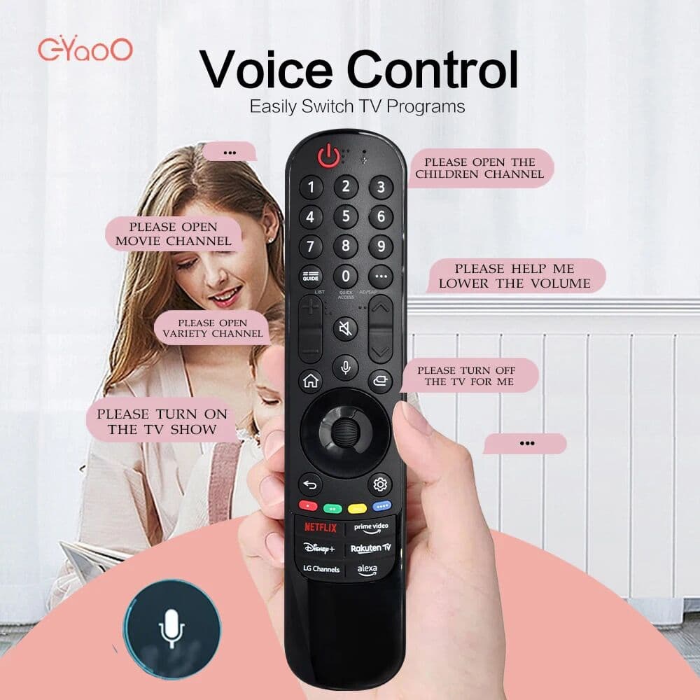 EYAOO Magic Voice MR24GA Remote Control Compatible With OLED42C4AUA OLED42C4PUA OLED48B4AUA Series Controller With Pointer