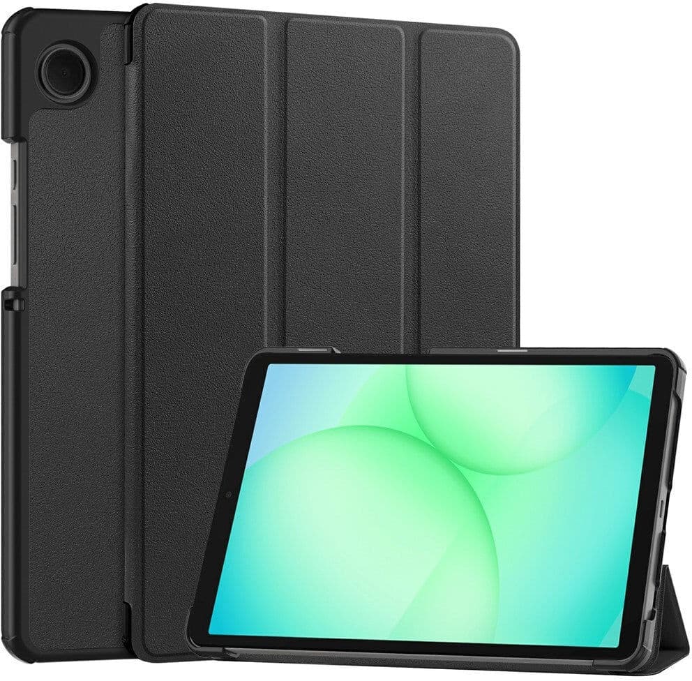 Samsung Galaxy Tab A11 EIDERWOOD Læder Cover m. Ståfunktion - Sort