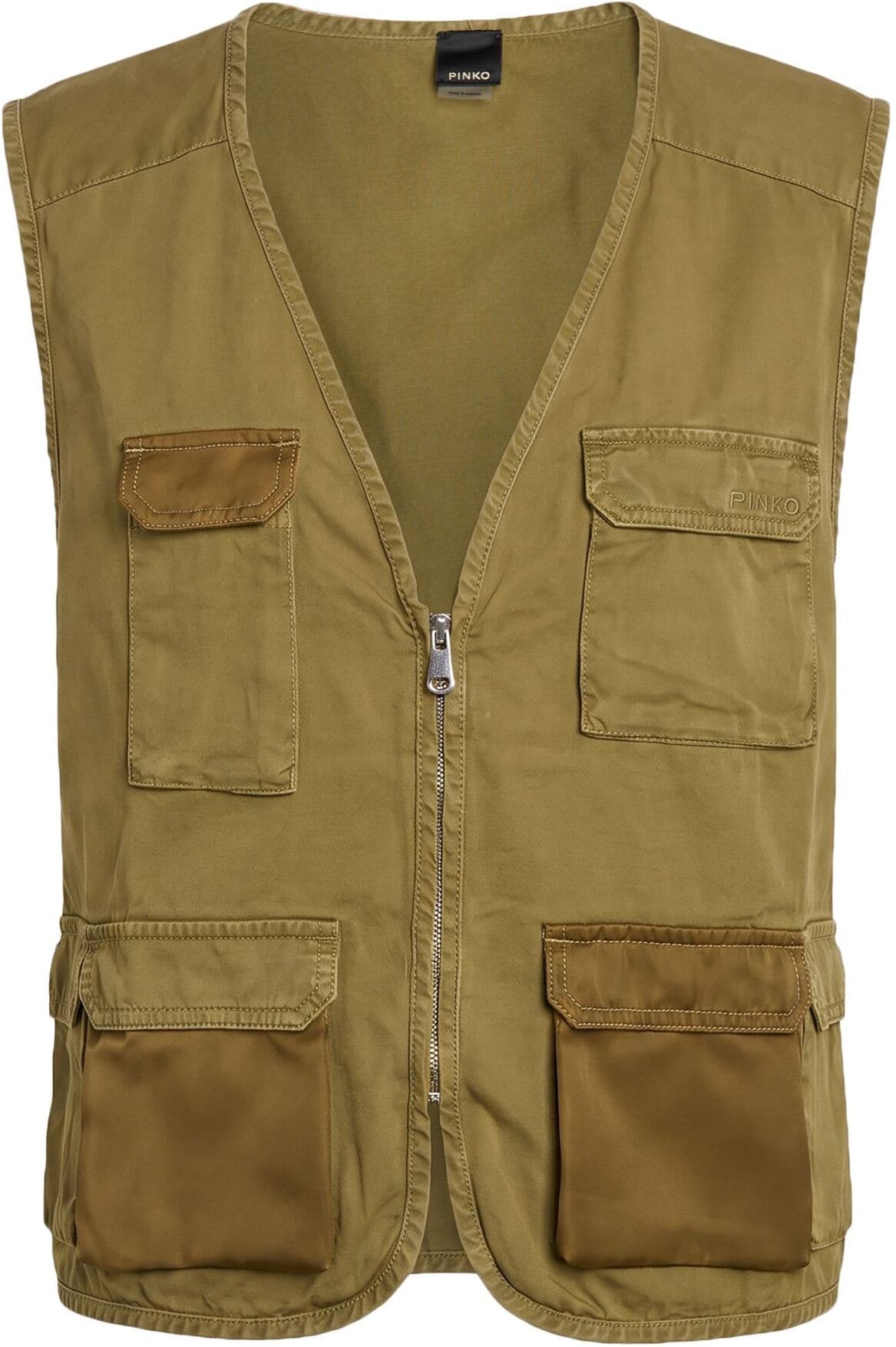 Pinko Chompa sin mangas Mujer Verde militar M,S,XS Mujer