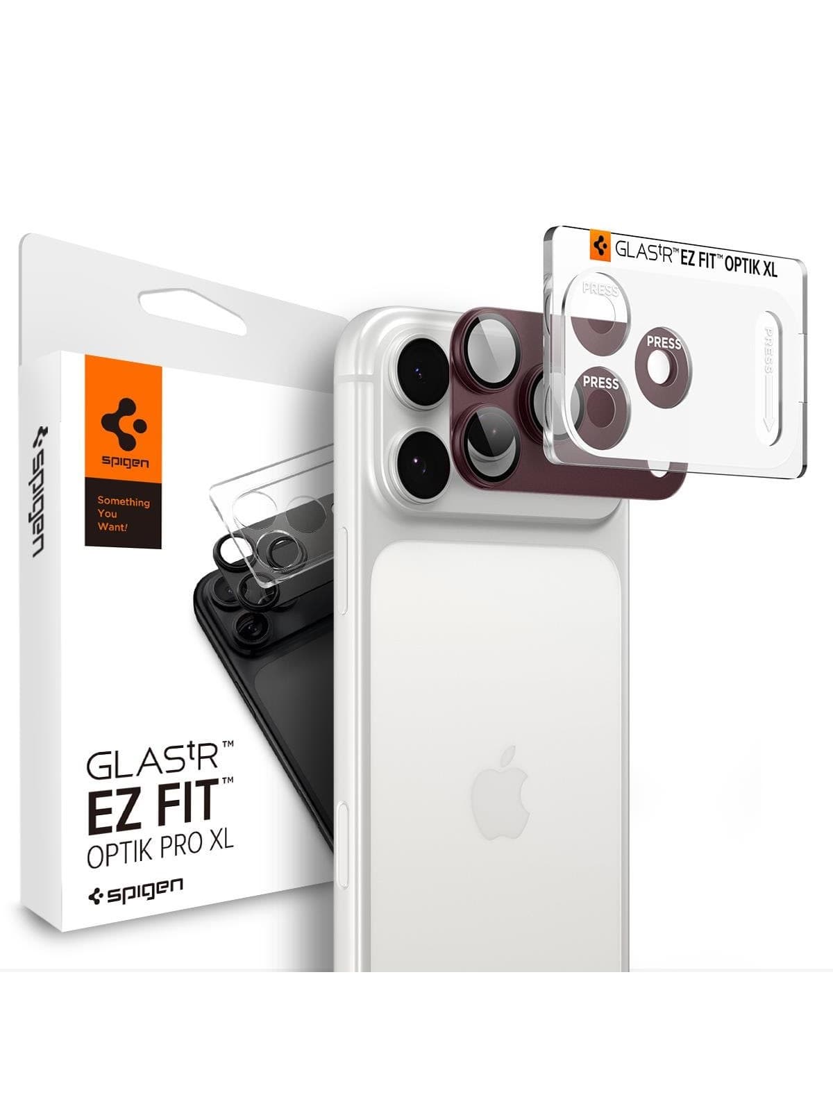 Spigen Glass tR EZ Fit Optik Pro XL 1 Pack - dark cherry - iPhone 18 Pro Max