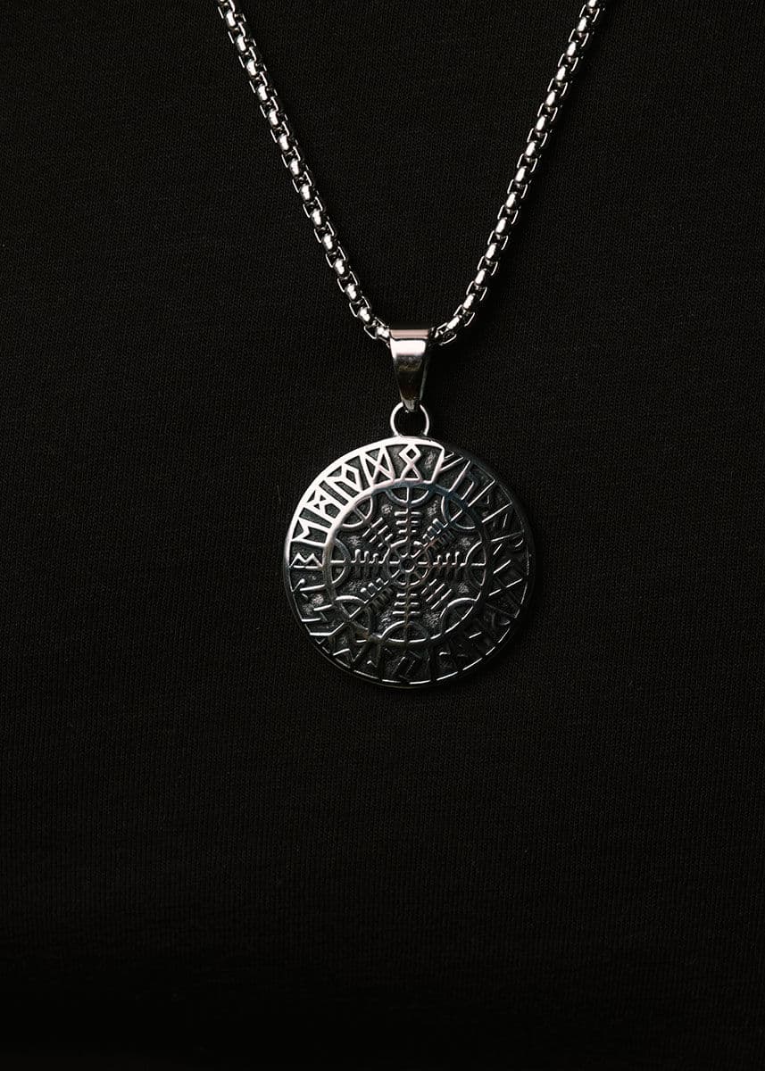Northern Viking Jewelry Riimu Helm Of Awe halsband NVJRS103