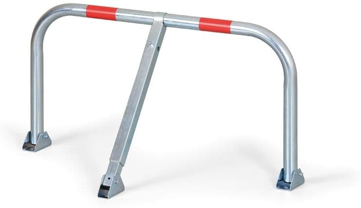 B2B Partner Składana barierka parkingowa łukowa, wysokość 430 mm