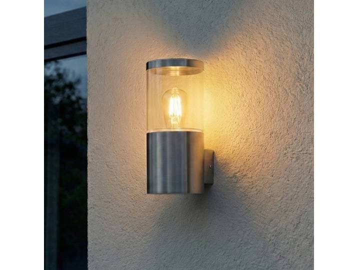 Wandlamp buiten ENDURA CLASSIC EBRO, dimbaar, alu / grijs / zink, Roestvrij staal, Modern