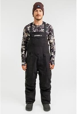 O'Neill s Fwc Peak Bib Snow Pants in Blackout, Size Medium, Polyester