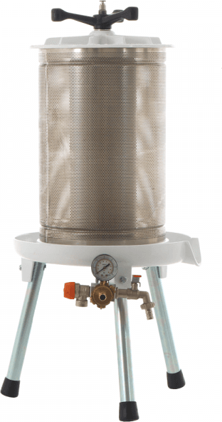 Enotecnica Pillan Misurina - Pressoir hydraulique à fruits 20 L - Cuve INOX