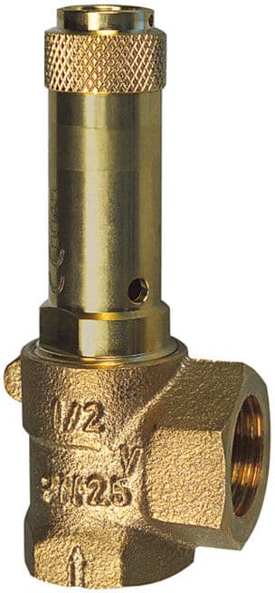 Riegler Valve de sécurité d'angle, liquides, G 3/4, pression de déclenchement 4 bar (221.04-4,0)