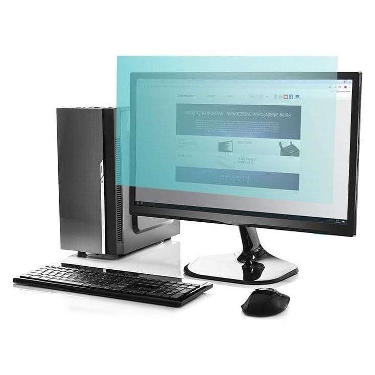 Qoltec Filtr światła niebieskiego 21.5 | 16:9 | Ochrona wzroku | Anti Glare | Matowy | na monitor (21.50", 16:9) (51073)